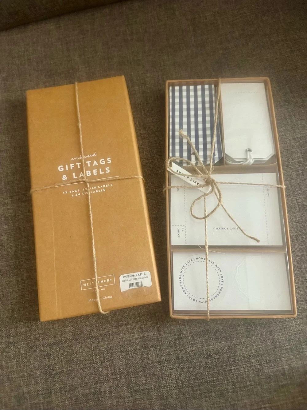 West Emory Market Gift Tags and Labels Set - exclusively by Paper Source.